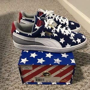 Puma Mens Rwb Suede Twilight BlueWhiteRedUS 7.5